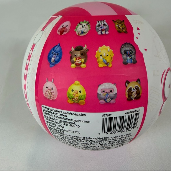 Box W 8 units ZURU Snackles Surprise Ball 5 Inch Plush In Mystery capsule - Picture 5 of 9